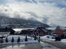 Tromso bay view from residential area