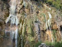 The big waterfall.  Plitvice.