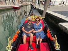 We boarded the gondola at Campo San Barnaba