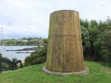 Maori Marker at Manuhau Harbor, Start of the Coast to Coast Walkway