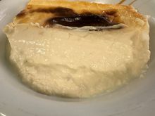 Out-of-this-world cheesecake--better than Alex Cordobes in Madrid, to this pair of diners.