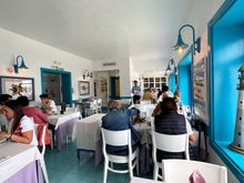 Interior of fish restaurant, EL RISCO, in Famara.