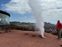 ..a geyser!   We were advised to stand well back!!