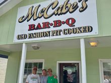 This place is only open three days a week from 10 to 2. They only offer pork and turkey. We opted for pork sandwiches instead of sharing various meats by the pound, and it was outstanding! Very typical
