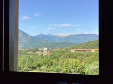 Looking out from our room