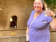 This was hysterical. It’s a wine window. You order and receive drinks from it