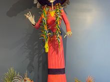 This lady was about 4 ft tall and made of paper mache