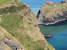 Carrick-a-Rede Ropebridge from Portaneevy Viewpoint

