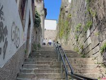 Porto is quite hilly, so chances are you'll be going up and down some stairs.