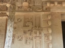 Side detail.  This whole "face" was built and then covered up with a wall so it wasn't discovered until the 1990's