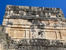 This is at the top of the Ball Court, a lot of detail up top