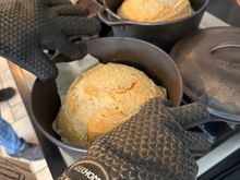 Our loaves fresh out of the oven. 