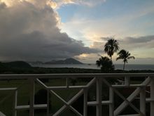 Sunset from hotel balcony