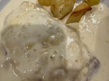 My scallopine with ham and Parmesan cheese - very rich and tasty