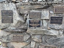 Alpine memorial, so many young climbers 
