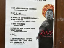 There's Rino, with the instructions;; note #3