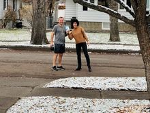 Steph delivering sugar. 