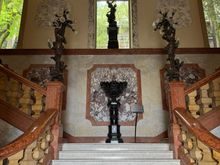The stunning staircase inside the house