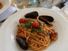 Pasta with seafood