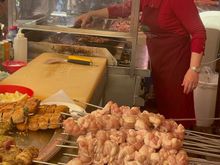 Yes, those are intestines – some in our group tried and liked (I'll take their word for it)