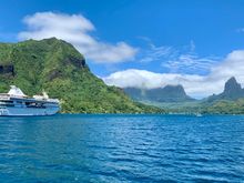 Some of the beautiful mountains of Moorea