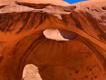 Hidden Valley's Big Hogan. Indania Jones is tossed into this pit with the snakes........