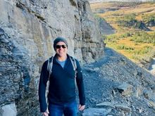 Nathan always hikes in Chacos regardless of weather.