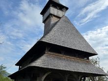 The historic wooden church at Barsana - I thought I should include this photo which shows the entire church - so you can see the tall steeple and the narrow width of the church.