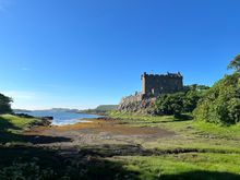 Isle of Skye - Dunleven Castle as the tide heads out. 