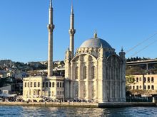the famous Ortakoy mosque that is built with western architecture