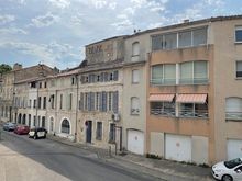 Older and newer apartment buildings alongside