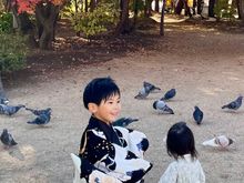 Yohashira-jinja Shrine, this young boy dressed for Sichi-Go-San photos. I always asked for permission from parents before taking photos like this.
