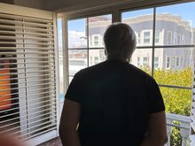 Homage to Caillebotte, Man at Window