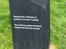 Penrhyn - sign on the entry drive