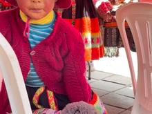 An Inca girl in ollantaytambu