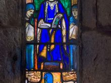 Stained glass of St. Margaret