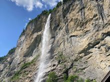 Staubbach falls in Lauterbrunnen 