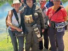 With all the talk about peoples’ height, I thought I would show you how mucho tall I am!! Especially when standing on a significantly downhill slope, lol!
