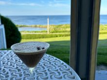 Perfect view and perfect espresso martini 