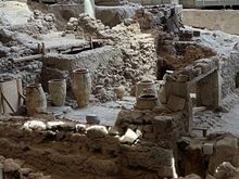 Storage jars at Akrotiri