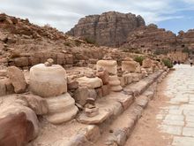 Colonnaded street from Roman times