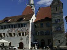 Rathaus on the left