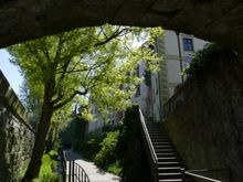 The moat walks are accessible at many spots 