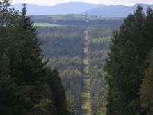 a 25 foot wide strip is all that separates us  for hundred and hundres of miles.