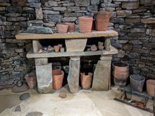 Example of what archeologists call a "dresser" and how they think it was used