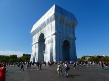 The Arc wrap is lovely.  Better than I expected.

full report here: https://anyportinastorm.proboards.com/thread/9056/triomphe-wrapped-christo-jeanne-claude