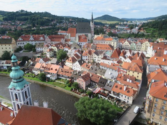 Cesky Krumlov from the castle