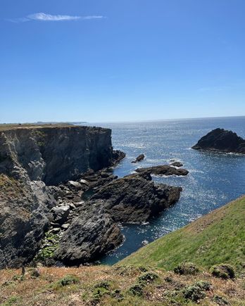Hiking along the coastline was scary at times.  Some path is a little too close to the edge. 