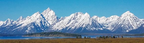 Grand Tetons  from Grand Tetons Lodge