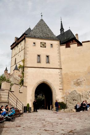 But first some more Karlstejn Castle pics.  That was quite a climb. I think we have been averaging at least 18,000 steps a day. Good thing, what with all the beer, wine, hearty Eastern European food, and desserts galore I have been consuming… 